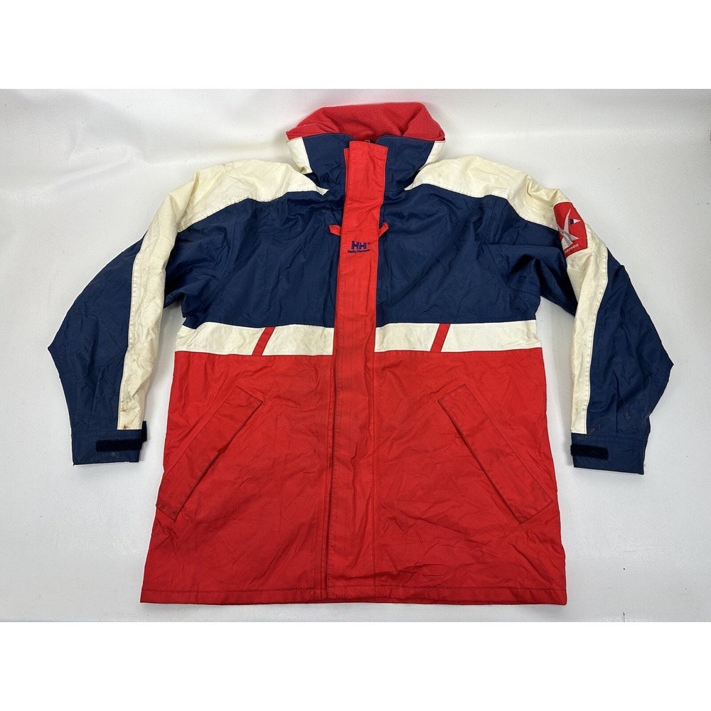 Helly Hansen Sailing Ski Jacket Men's M 50-52 Chest Hidden Hood